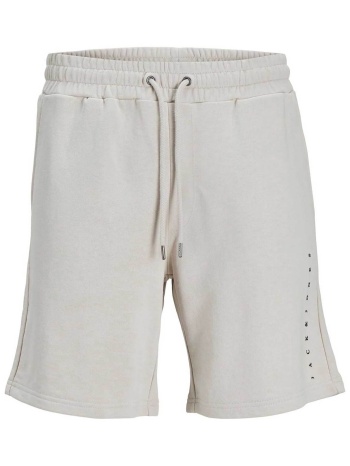 jack & jones ανδρική βερμούδα με ελαστική μέση και λογότυπο σε προσφορά