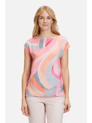 betty barclay γυναικεία μπλούζα με all-over print - 2091/2280 ροζ