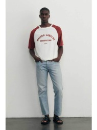 maison labiche ανδρικό t-shirt με τύπωμα `giafferi` - smgiafferimanup λευκό