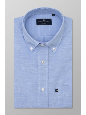 oxford company ανδρικό πουκάμισο μονόχρωμο regular fit