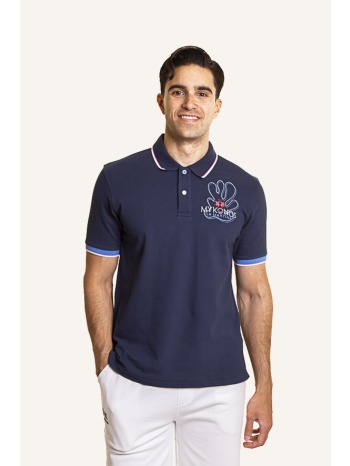 la martina ανδρική κοντομάνικη πόλο μπλούζα με κέντημα στο