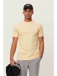 les deux ανδρικό t-shirt slim fit `copenhagen 2011` - ldm101165 κίτρινο ανοιχτό