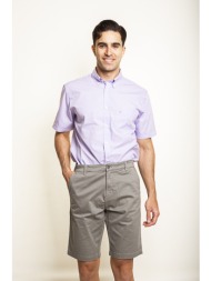 the bostonians ανδρική chino βερμούδα regular fit - en202401 λαδί