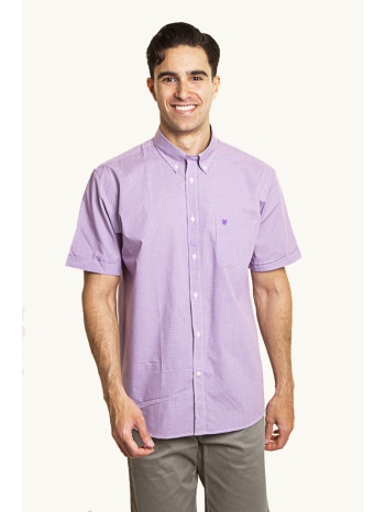 the bostonians ανδρικό κοντομάνικο πουκάμισο ποπλίναμε ψιλό