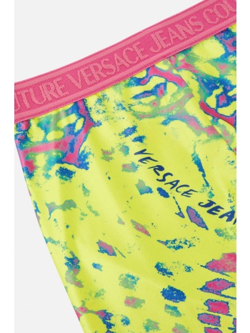 versace jeans couture γυναικείο biker κολάν με all-over