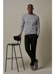 profuomo ανδρικό casual παντελόνι με ελαστική μέση slim fit - ppvq30015c μαύρο