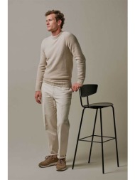 profuomo ανδρικό chino παντελόνι loose fit - ppvq30021a κρέμ