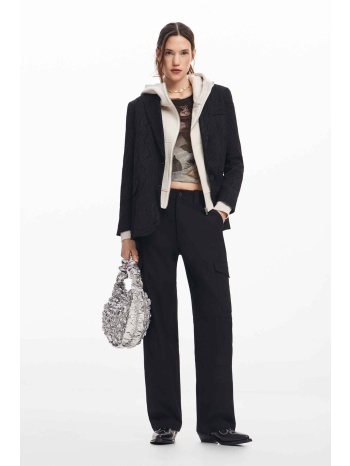 desigual γυναικείο παντελόνι cargo μονόχρωμο `volga` 