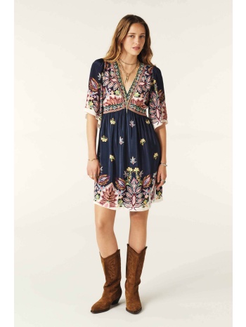 ba&sh γυναικείο mini φόρεμα με all-over πολύχρωμα patterns