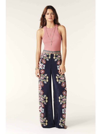 ba&sh γυναικείο παντελόνι εμπριμέ `lilou` - 1h24lilo σκούρο