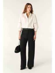 ba&sh γυναικείο παντελόνι cargo σατέν `cary` - 1h24cary μαύρο