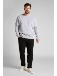 lee® ανδρικό τζην παντελόνι πεντάτσεπο με logo patch straight fit `daren` - l707hfae-** μαύρο