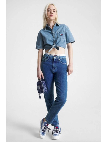 tommy jeans γυναικείο τζιν παντελόνι πεντάτσεπο ψηλόμεσο 