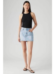 levi`s® γυναικεία βαμβακερή φούστα denim mini πεντάτσεπη `icon` - a46940003 denim blue ανοιχτό