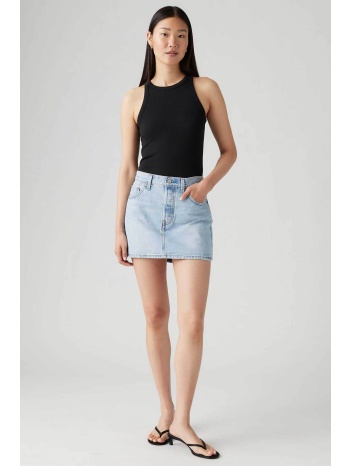 levi`s® γυναικεία βαμβακερή φούστα denim mini πεντάτσεπη