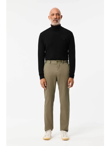 lacoste ανδρικό chino παντελόνι stretch slim fit (34l)  σε προσφορά