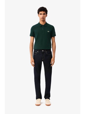 lacoste ανδρικό τζιν παντελόνι πεντάτσεπο slim fit (34l) 