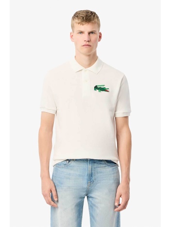 lacoste ανδρική πόλο μπλούζα πικέ με κεντημένο λογότυπο