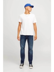 jack & jones ανδρικό τζιν παντελόνι tapered fit - 12258193 denim blue