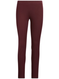 lauren ralph lauren γυναικείο παντελόνι stretch skinny - 200631310022 μπορντό