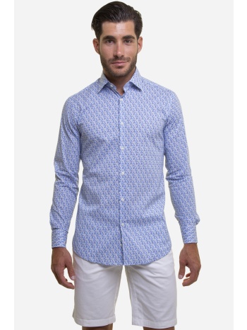 the bostonians ανδρικό πουκάμισο με floral μικροσχέδιο slim σε προσφορά