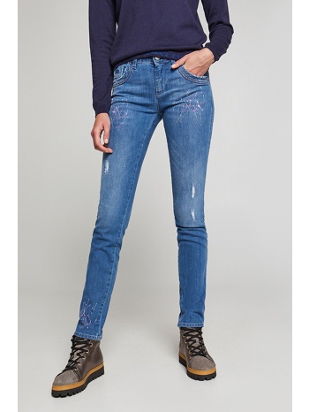 la martina γυναικείο τζην παντελόνι μπλε meg - mwt300-dm038 σε προσφορά