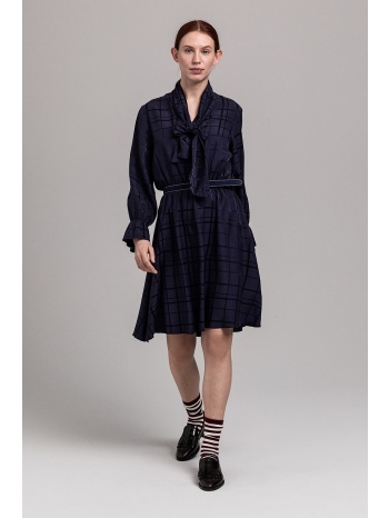 gant γυναικείο φόρεμα flared με καρό σχέδιο `structured βow σε προσφορά