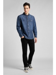 lee ανδρικό τζην παντελόνι πεντάτσεπο slim fit - l701hfae μαύρο