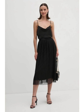 dkny γυναικεία τούλινη midi φούστα ψηλόμεση με ελαστική