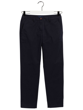 gant γυναικείο chino παντελόνι βαμβακερό μονόχρωμο cropped σε προσφορά