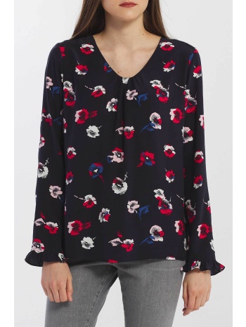 gant γυναικεία μπλούζα με all-over floral print και σχέδιο σε προσφορά
