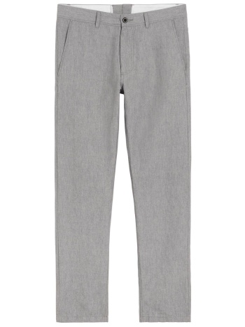 gant ανδρικό παντελόνι μονόχρωμο από βαμβάκι και λινάρι σε προσφορά