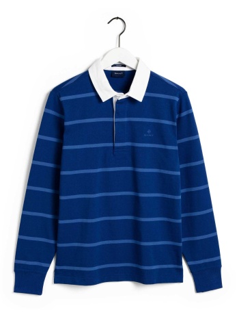 gant ανδρική πόλο μπλούζα με ριγέ σχέδιο, λογότυπο και σε προσφορά