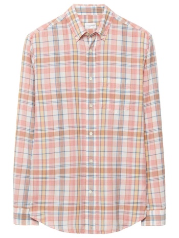 gant ανδρικό πουκάμισο button down με καρό σχέδιο και τσέπη σε προσφορά