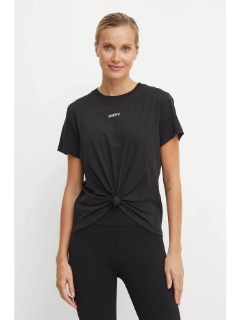 dkny γυναικείο t-shirt με λογότυπο με στρας - dp4t9994 μαύρο σε προσφορά