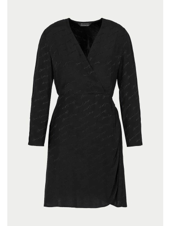 armani exchange γυναικείο mini φόρεμα με all-over logo