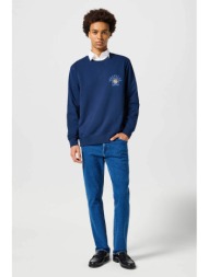 wrangler® ανδρικό τζιν παντελόνι πεντάτσεπο με logo patch `texas` regular fit - 112356794-** denim b