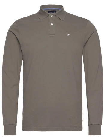 hackett ανδρική πόλο μπλούζα πικέ με κεντημένο λογότυπο