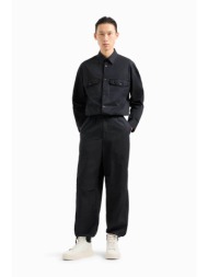 armani exchange ανδρικό υφασμάτινο παντελόνι relaxed fit - 6dzpl3zn3cz μαύρο