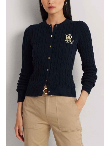 lauren ralph lauren γυναικεία πλεκτή ζακέτα με cable knit