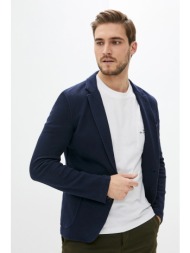 trussardi ανδρικό σακάκι με καρό σχέδιο και απλικέ τσέπες - 52h00029-1t000762 μπλε σκούρο