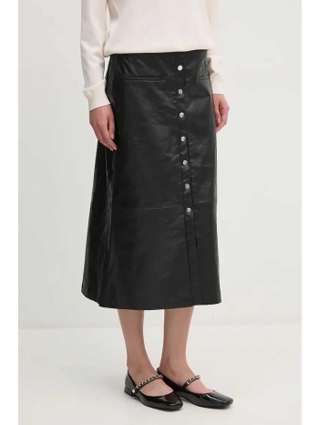 dkny γυναικεία midi φούστα με κουμπιά - d2g4a111 μαύρο