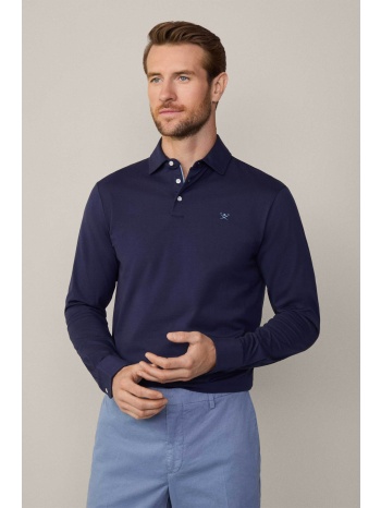 hackett ανδρική πόλο μπλούζα με κεντημένο logo classic fit