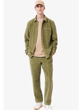 lacoste ανδρικό κοτλέ παντελόνι με βελούδινη υφή relaxed