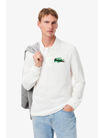 lacoste ανδρική πόλο μπλούζα με κεντημένο graphic logo