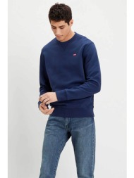 levi`s® ανδρική μπλούζα φούτερ μονόχρωμη με λογότυπο standard fit - 359090001 μπλε σκούρο