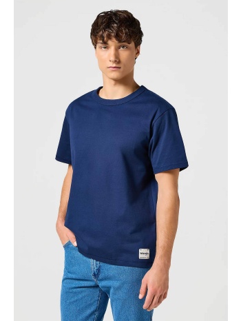 wrangler® ανδρικό μονόχρωμο t-shirt relaxed fit `solid` 