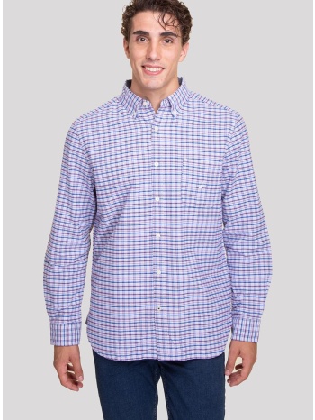 nautica ανδρικό πουκάμισο button down με καρό σχέδιο και σε προσφορά