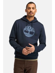 timberland ανδρική μπλούζα φούτερ με κουκούλα και logo print - tb0a2bjh4331 μπλε σκούρο