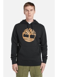 timberland ανδρική μπλούζα φούτερ με κουκούλα και logo print - tb0a2bjhp561 μαύρο